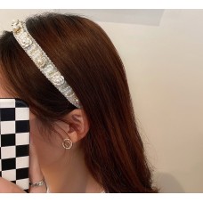 Обруч для волосся з твідом "Chanel", 1шт