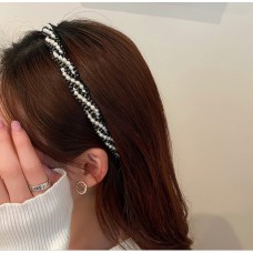 Обруч для волосся "Black Tweed" 