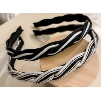 Обруч для волосся, шкіряний, "Pigtail", 2 кольори