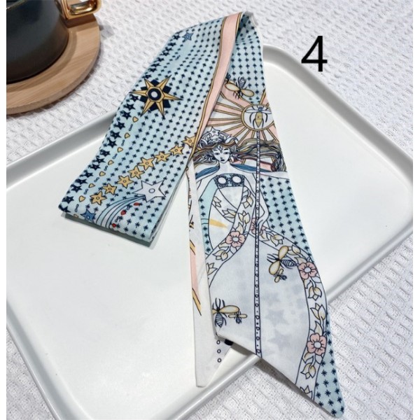 Шарф  стрічка твіллі, прикраса для волосся, різні кольори