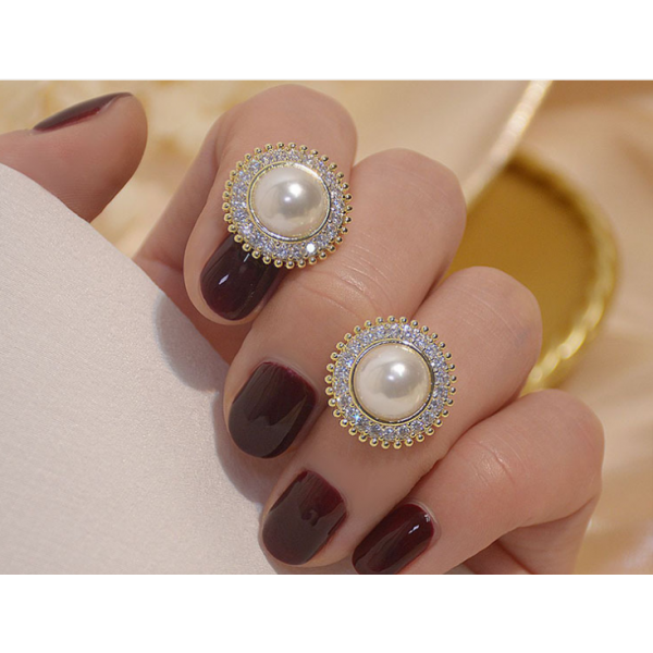 Сережки з перлами "Circle"