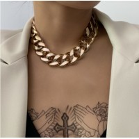 Ланцюжок із великими ланками "Red Golden", золото, 1 шт