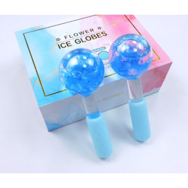 Масажер крижаний "Ice Globes", кріомасажер для обличчя та тіла, два кольори