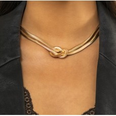 Ланцюжок змійка "Double Snake", золото, 1 шт