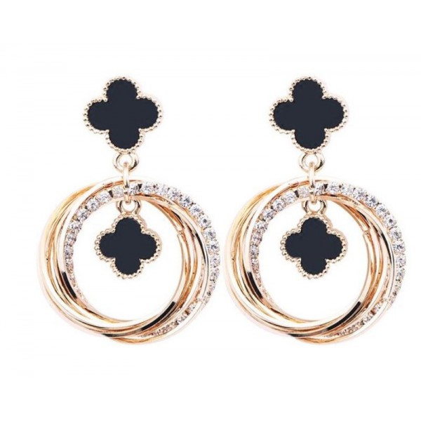 Сережки "Gold Van Cleef", золото, 1 шт