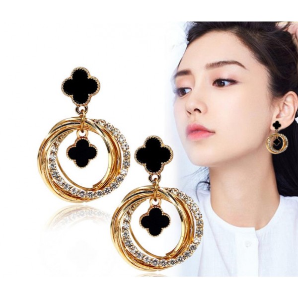 Сережки "Gold Van Cleef", золото, 1 шт