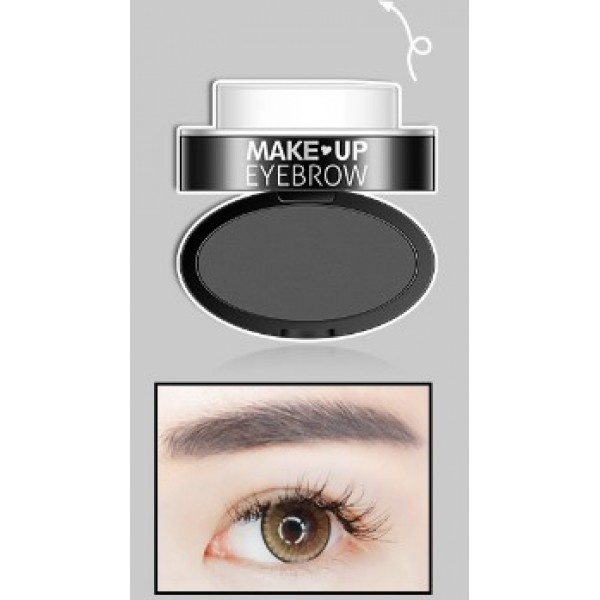 Пудра для брів Bioaqua Make Up Eye Brow, тон 01 темно-сірий, 1 шт