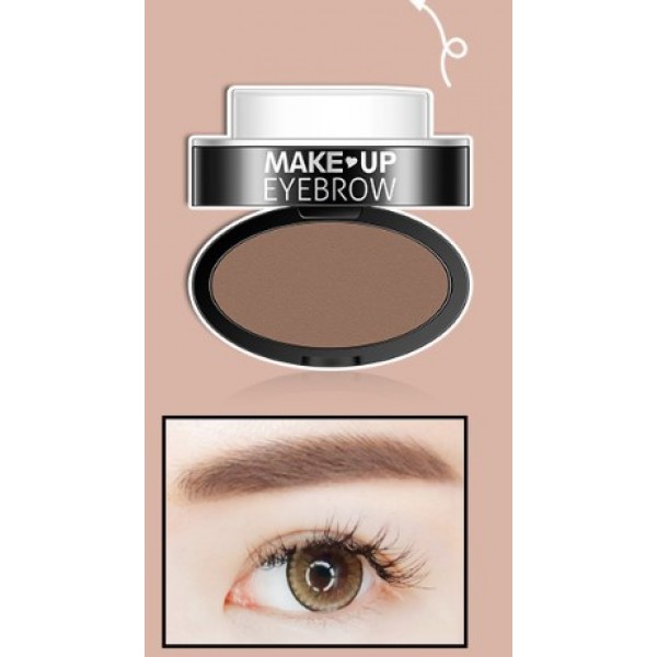 Пудра для брів Bioaqua Make Up Eye Brow, тон 02 світло - коричневий, 1 шт