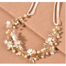 Віночок для волосся "Flower Pearl", золото