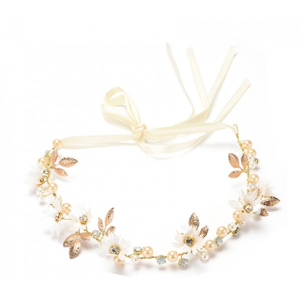 Віночок для волосся "Flower Pearl", золото