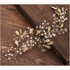 Віночок, Гілочка для волосся "Sweet", віночок для волосся, золото