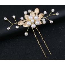 Шпилька з перлами "Flower", два кольори