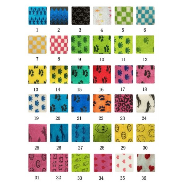 Бинт еластичний Coban 2,5 см, з візерунком, фіксуючий, самозакріплюючий, бинт Кобан з візерунком, самоклеючий, аутоадгезійний бинт, 2,5 см х 4,5 м