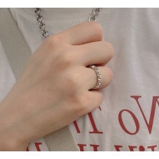 Каблучка з камінням "One Love", срібло, 1 шт