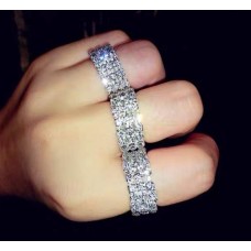 Каблучка з камінням "Color", два кольори