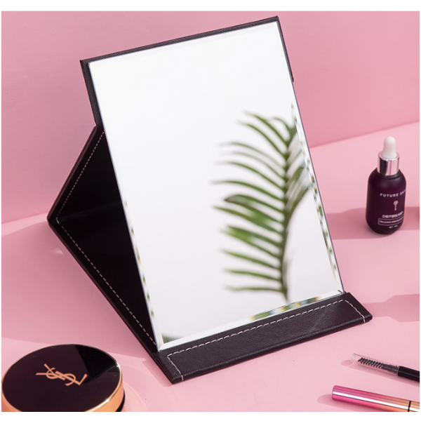 Дзеркало косметичне, складне, 3 кольори, 21х15 см