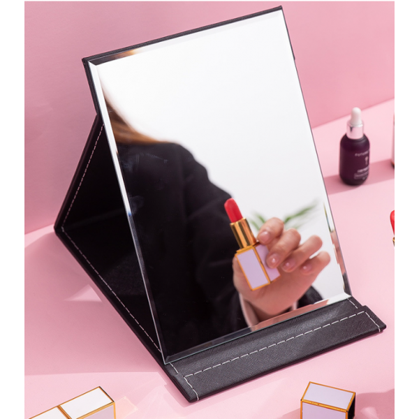 Дзеркало косметичне, складне, 3 кольори, 21х15 см