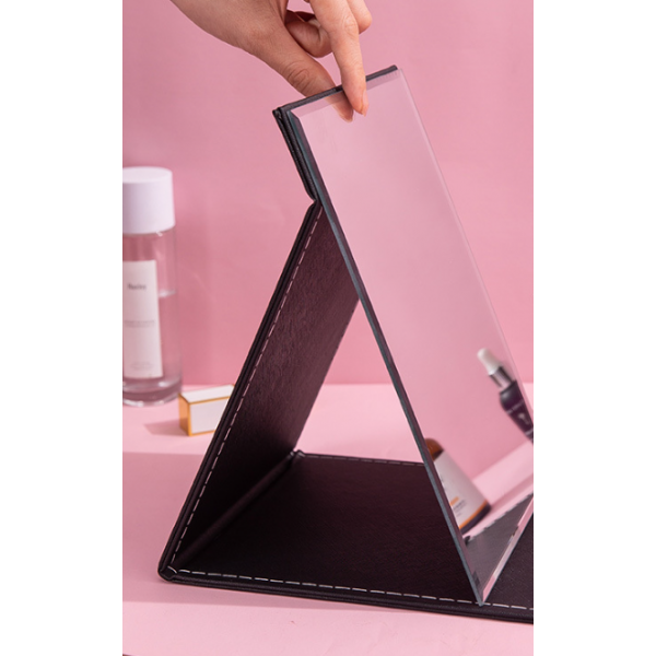 Дзеркало косметичне, складне, 3 кольори, 21х15 см