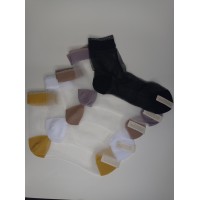 Шкарпетки ультратонкі, капронові, різні кольори, розмір 36-39, 1 пара