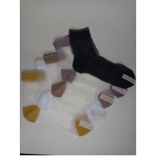 Шкарпетки ультратонкі, капронові, різні кольори, розмір 36-39, 1 пара