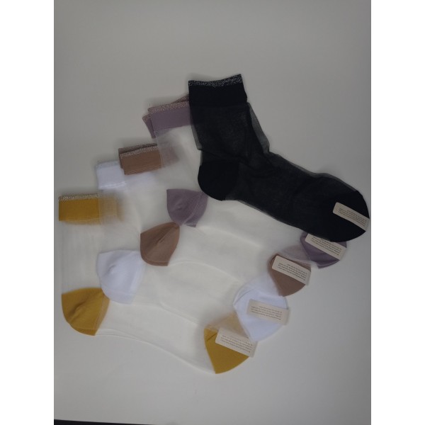 Шкарпетки ультратонкі, капронові, різні кольори, розмір 36-39, 1 пара