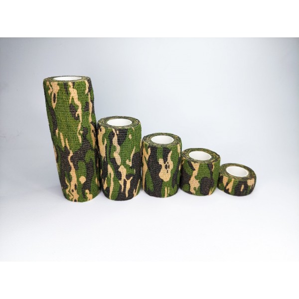 Бинт еластичний Coban 2,5 см, фіксуючий, самозакріплюючий, бинт Кобан, самоклеючий, бинт камуфляж, аутоадгезійний бинт 2,5см х 4,5м