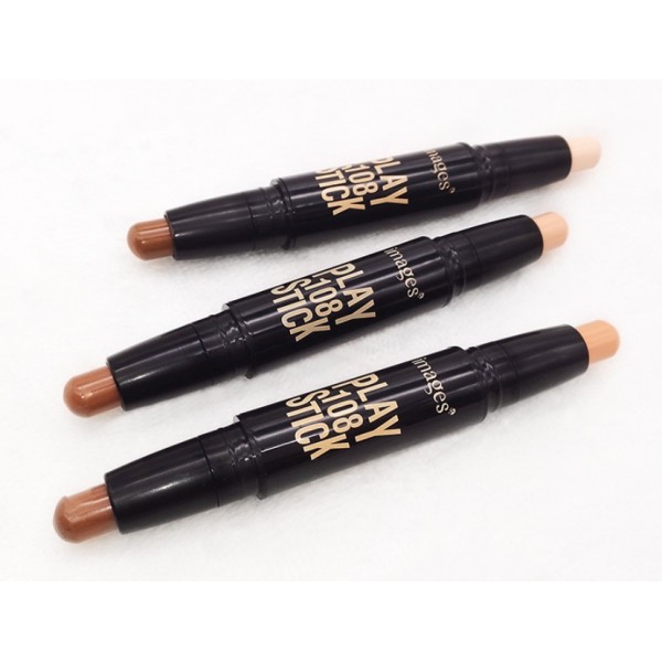 Коректор - олівець для контуринга, подвійний, Images Play 108 Stick, тон 02 слонова кістка