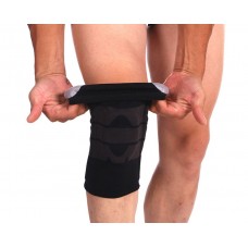 Бандаж на коліно зі вставками, еластичний, посилений, фіксатор на коліно, 1 шт