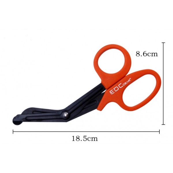 Ножиці вигнуті, тактичні EDC, для розрізання кінезіо тейпів, 1 шт