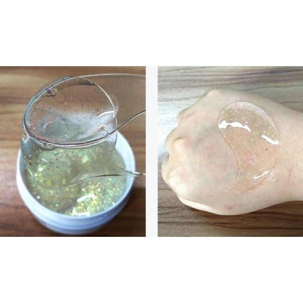 Патчи для глаз Jomtam Fullerene Light Bulb Skin Eye Mask, с шиммером