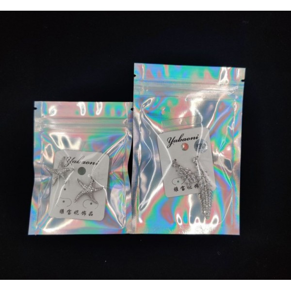 Пакет-саше косметический с замком Zip-Lock 10,5 х15 см, глянцевый пакет Zip-Lock 10,5 х15 см, 10 шт