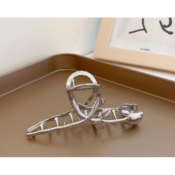 Крабик для волосся "Silver Rose", срібло