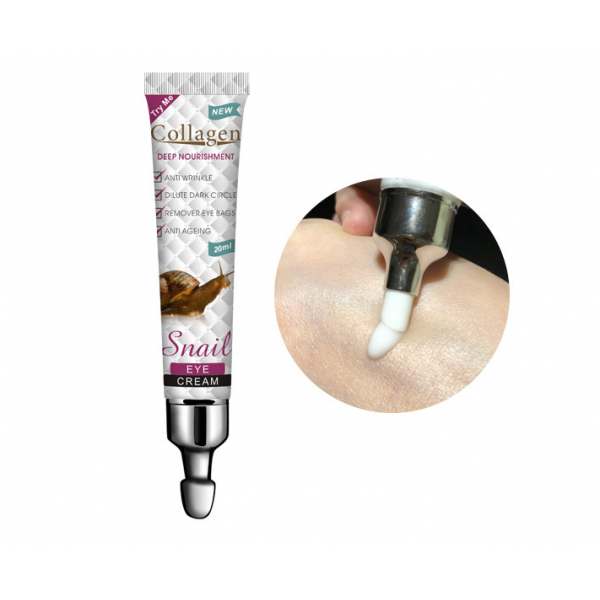 Крем для шкіри навколо очей, Collagen Snail Eye Cream, з муцином равлика, 20 г