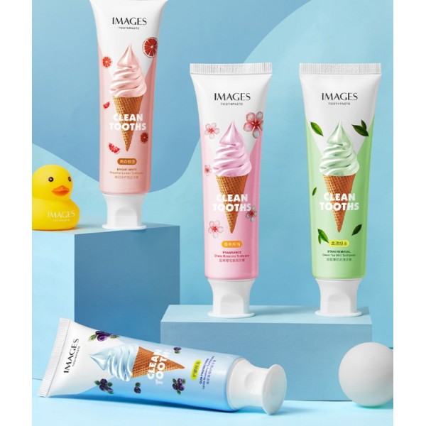 Зубна паста Images Vanilla Blueberry Toothpaste, з екстрактом чорниці, 100 г