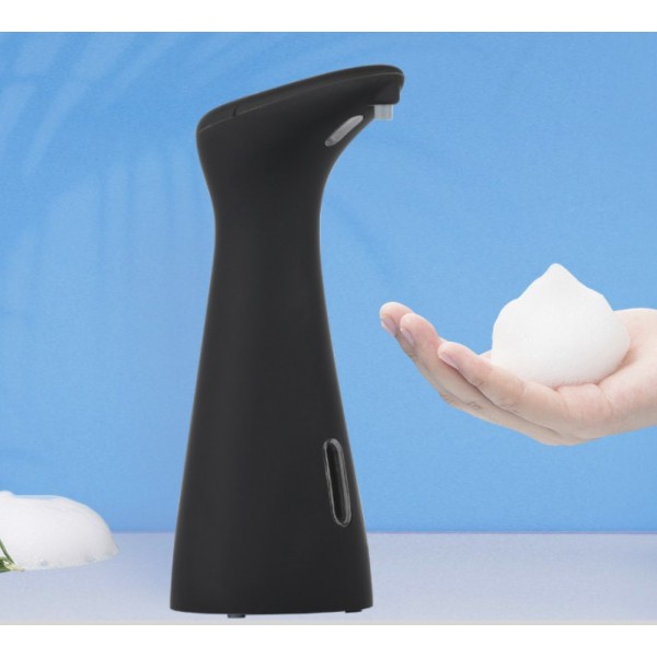 Дозатор сенсорний для мила-пінки, автоматичний, диспенсер, чорний, 200 мл
