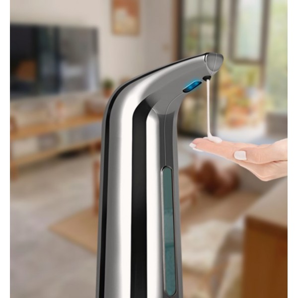 Дозатор сенсорний для мила, автоматичний, диспенсер, металік, 400 мл