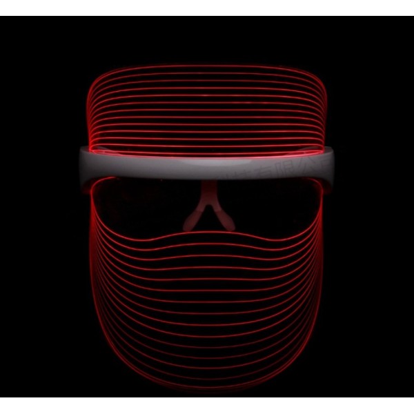 Апарат, Світлодіодна Led-маска для омолодження шкіри, Facial 7 Color Led Mask, 7 кольорів