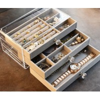 Органайзер для ювелірних прикрас, скринька з висувними шухлядками