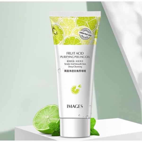 Пілінг - скатка для обличчя, Images Fruit Acid Purifying Peeling Gel, з фруктовими кислотами, 80 г