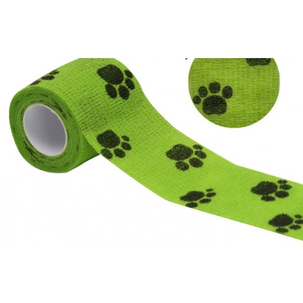 Бинт еластичний Coban 5см, трав`яний з лапками, фіксуючий, самозакріплюючий, бинт Кобан, самоклеючий, аутоадгезійний бинт, 5 см х 4,5 м