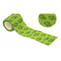 Бинт самоклеящийся эластичный Coban 5 см, травяной с собаками, фиксирующий самоскрепляющийся, бинт кобан, аутоадгезийний бинт, 5 см х 4,5 м