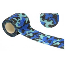 Бинт еластичний Coban 5 см, синій камуфляж, фіксуючий самозакріплюючий, бинт Кобан, самоклеючий, аутоадгезійний бинт, 5 см х 4,5 м