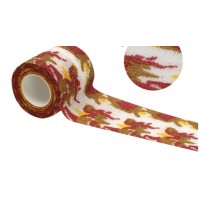 Бинт самоклеящийся эластичный Coban 5 см, красно-коричневый камуфляж, фиксирующий самоскрепляющийся, бинт кобан, аутоадгезийний бинт, 5 см х 4,5 м