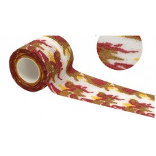 Бинт еластичний Coban 5 см, червоно-коричневий камуфляж, фіксуючий, самозакріплюючий, бинт Кобан, самоклеючий, аутоадгезійний бинт, 5 см х 4,5 м