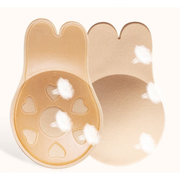 Наклейки атласні самоклеючі, зайчик, бюстгалтер-невидимка, розмір XXL