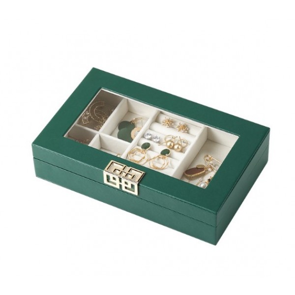 Органайзер для прикрас, зеленого кольору, 23х14х5, 5 см