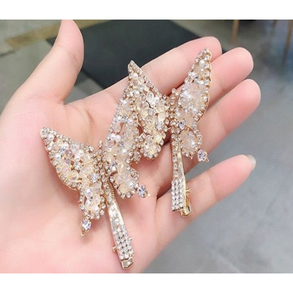 Шпилька для волосся "Big Butterfly", золото, 6х 5,5 см, 1 шт