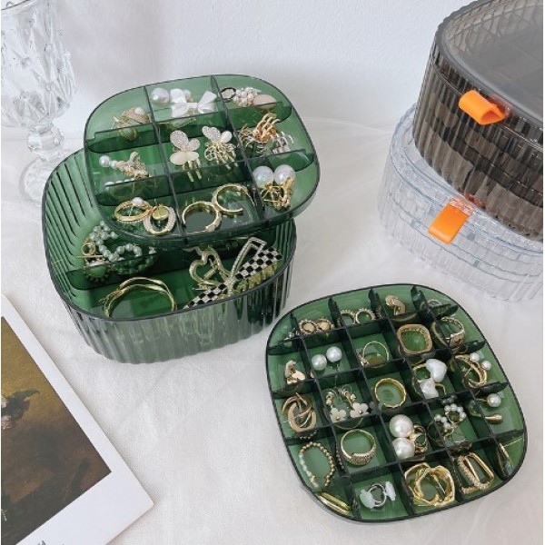 Органайзер для ювелірних прикрас, скринька, 3 відділи, 15х15х7, 5 см