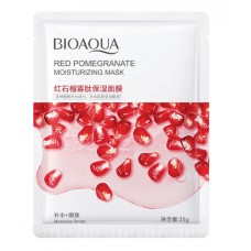 Тканинна маска для обличчя Bioaqua Red Pomegranate Moisturizing Mask, з гранатом, 1 шт