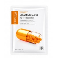 Тканинна маска для обличчя Bioaqua Vitamins Moisturizing Mask, з вітаміном B2